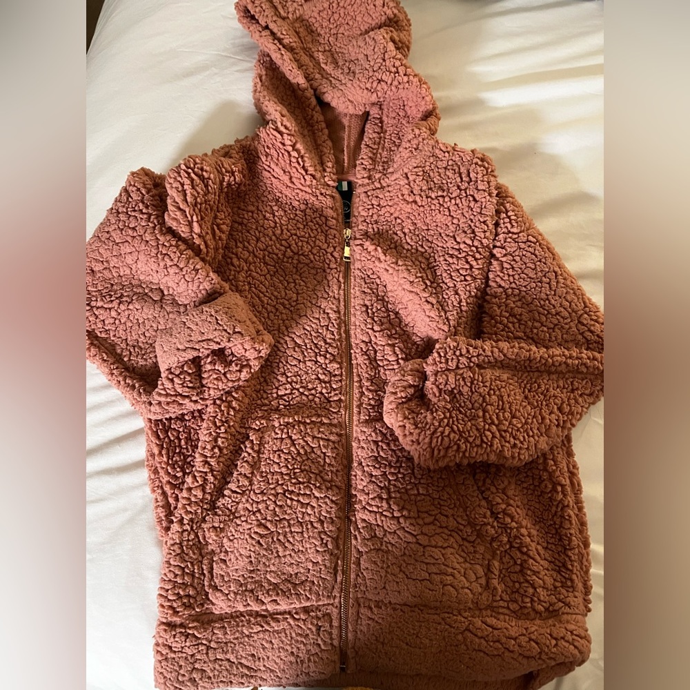 Light pink sherpa